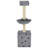 vidaXL Cat Tree with paw prints Soft plush, particle board, sisal rope-185003505