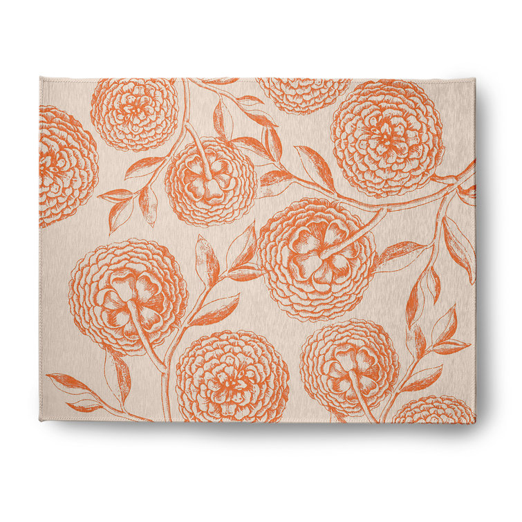 Chenille Floral Indoor Rug