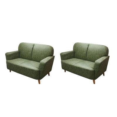 Banc rembourré en similicuir Western