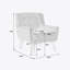 Chaise d'appoint avec pieds noirs pour la maison d'intérieur-582453