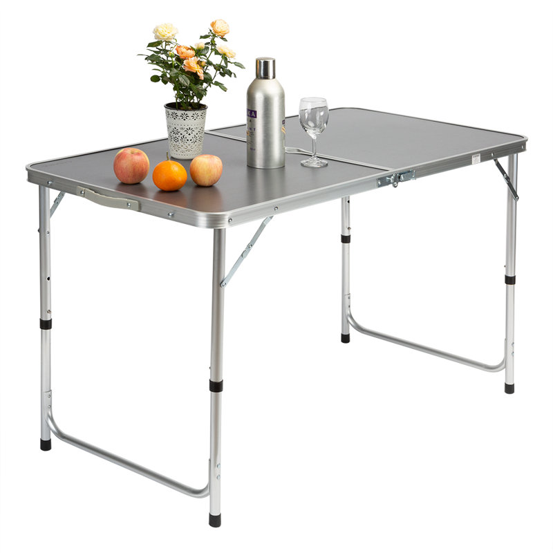 Rectangular 8 - Person 120Cm L Outdoor Camping Table, Grey