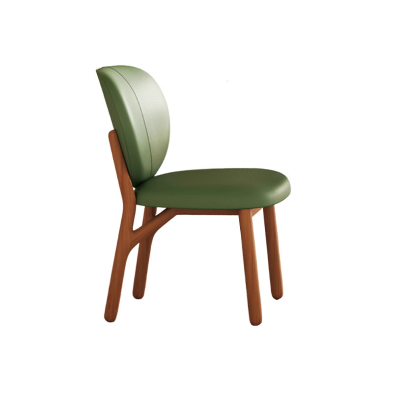 Chaise douce et confortable en bois de cerisier décontracté