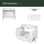 Meuble-lavabo de 36 po avec lavabo en céramique, portes à fermeture douce, tablettes de rangement doubles et tiroir divisé - Armoire de salle de bain moderne avec beaucoup de rangement-398978993