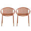 Ensemble de 2 chaises de salle à manger de patio-1952251164