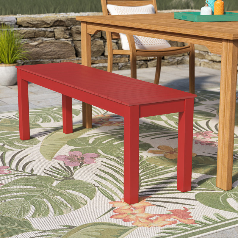 Banc de pique-nique en bois Bickerstaff, Rouge campagnard