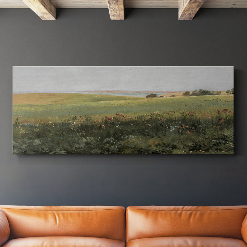 Série paysage - MLXVI - Toile tendue avec châssis - Prêt à accrocher, H 12 po x l 30 po