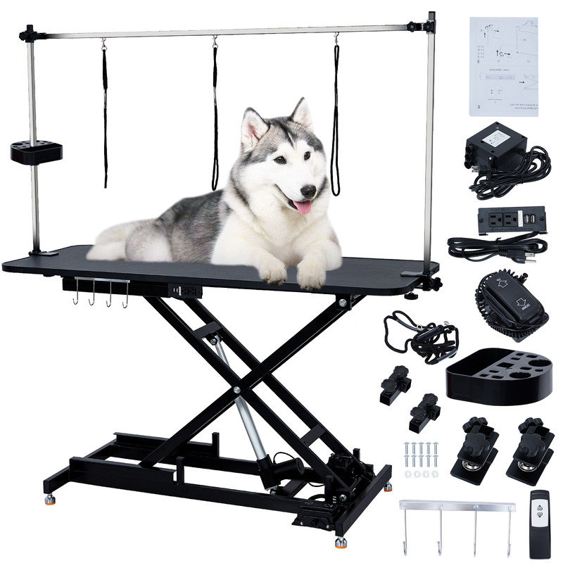 Table de toilettage hydraulique pour chien 60 po pour animaux de compagnie 60 po
