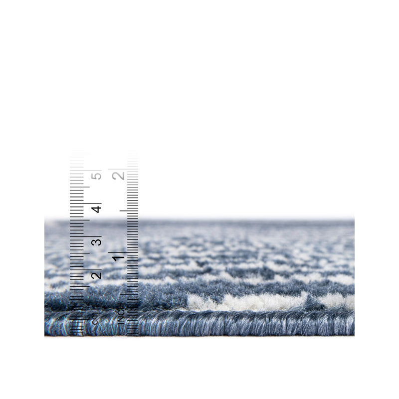 Tapis Latitude Run® Orkla Nikolis bleu, Carré 7 pi 10 po