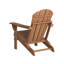 Chaise pliante Mallette Adirondack en PEHD à texture de bois avec porte-gobelet-103547250