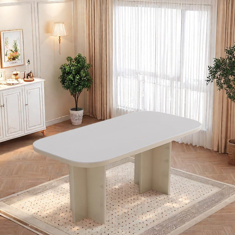 Carl, Blanc / blanc crémeux, H 29,52 po x L 70,86 po x l 31,49 po