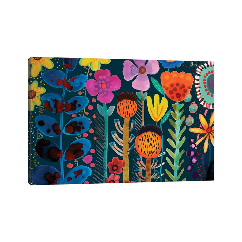 Silk Road by Sylvie Demers - Painting on Canvas, Wrapped Canvas, 20.32 cm H x 30.48 cm W