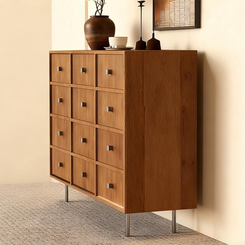 Armoire d'entrée Mid-Century, H 35,4 po x l 70,9 po x P 15,7 po