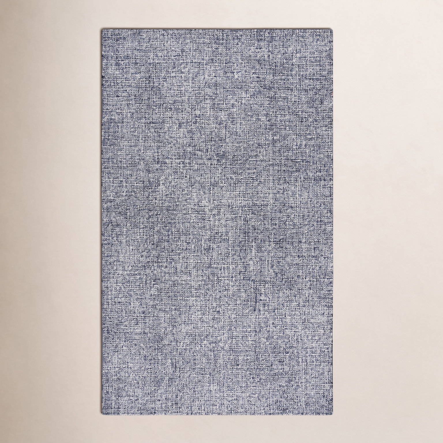 Britley Black White Hand-Tufted Wool Rug, Rectangle 8' x 10'