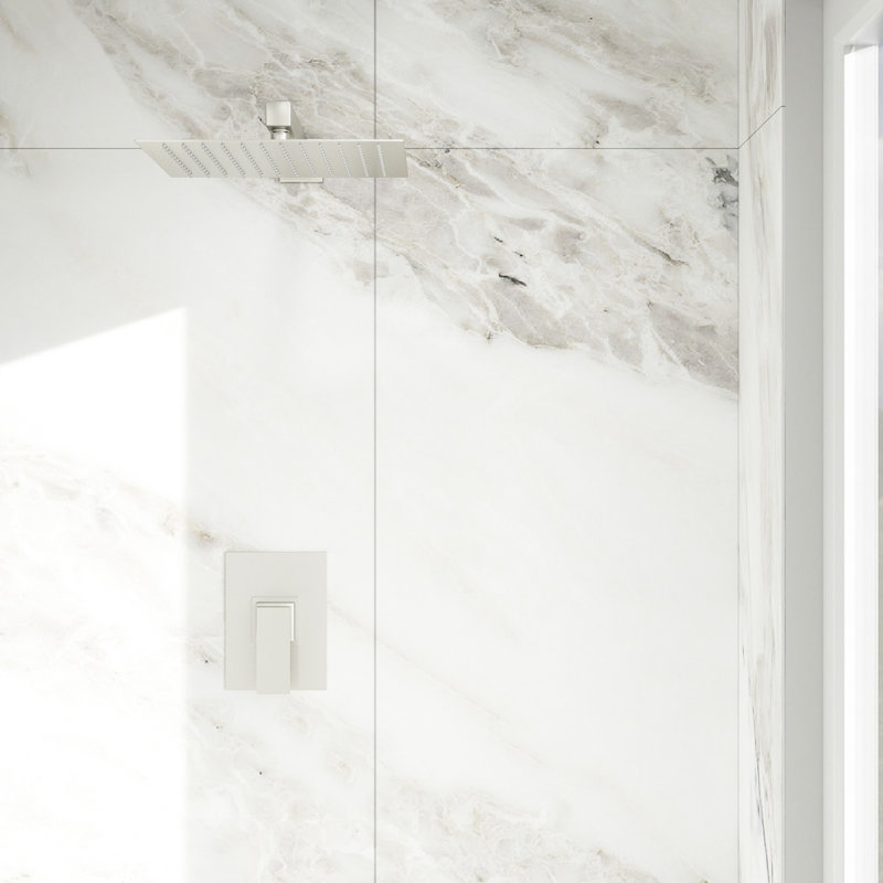 Shower System - 10" Rainfall Head & -balanced Valve, Wall Mount, Easy Installation Phenomenal Faucet , 10-inch Head, Simple Install