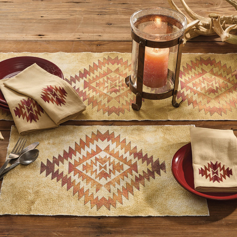 Union Rustic Fire In The Mountains Napkin Set of 4