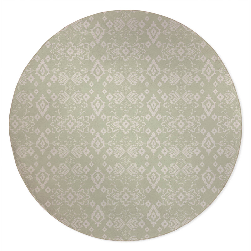 Tapis d'extérieur Block, Rond 5 pi