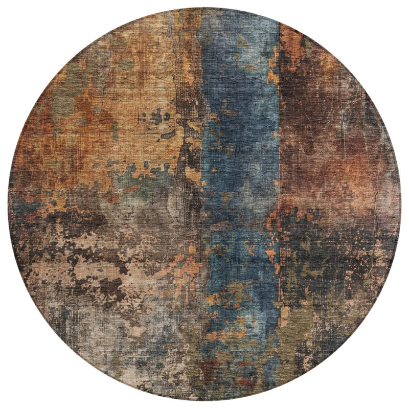 Tapis d'extérieur rond 8 pi