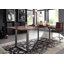 Sydney Solid Wood Top Metal Base Dining Table-50134902-50134901-50134900