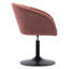 Fauteuil demi-tonneau pivotant en velours de 25,2 po de largeur Dane-1917084395