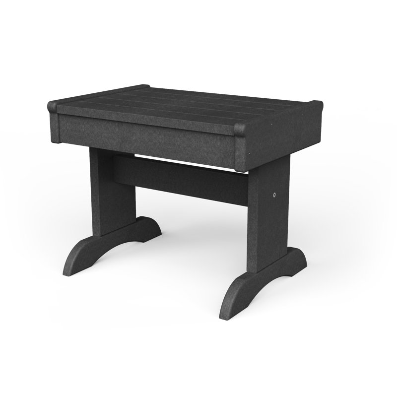 Aatikah Rectangular Outdoor Side Table , 20'' in. W 14'' in. D, Gray