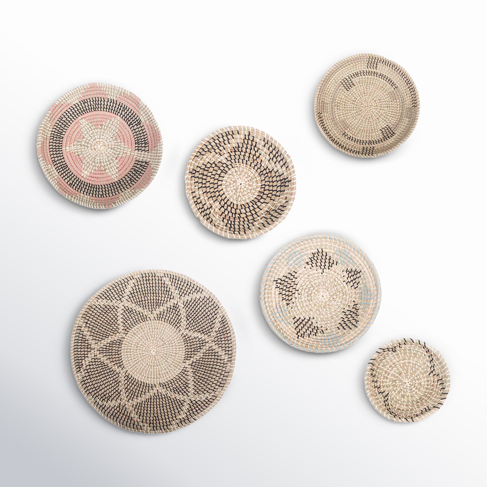 Gentry 7 Piece Wall Baskets