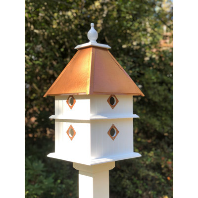 Kalene 27'' H x 12.5'' W x 12.5'' D Post UV Resistant Birdhouse