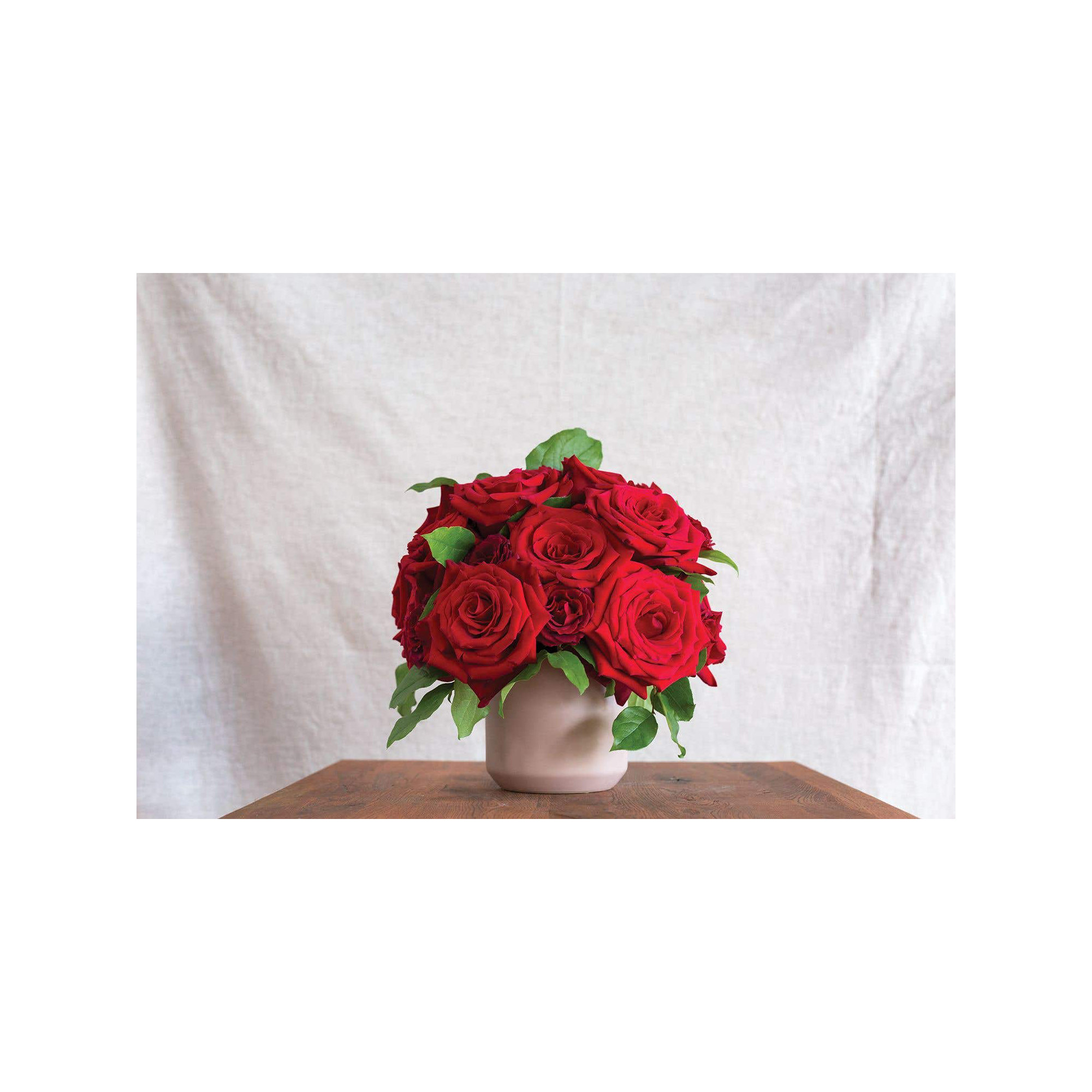 Parsons Handmade Ceramic Pot Planter, 11.75" H x 12" W x 12" D, Pink