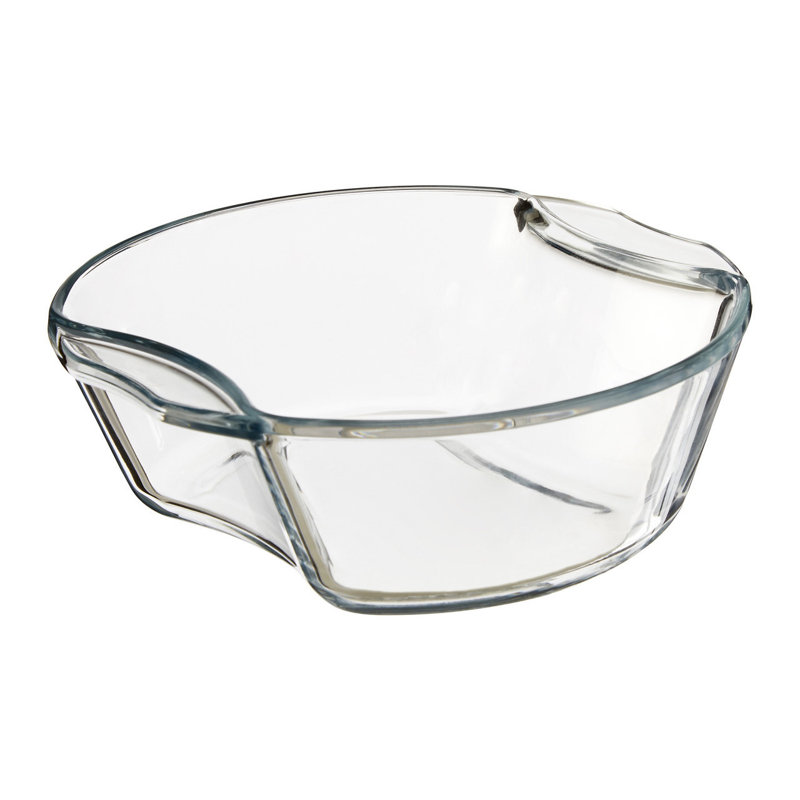 Symple Stuff Yorkton Oval Glass 3 Piece Casserole Bakeware Set
