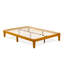 Structure de lit plateforme double avec 4 pieds en bois massif et 2 pieds centraux supplémentaires - finition chêne-1951347732-1951347735