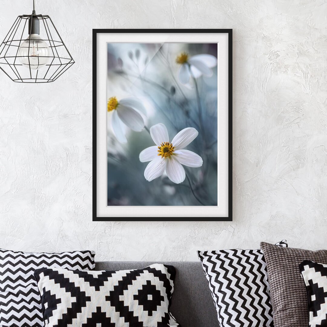 Gerahmter Fotodruck Pastel Flowers