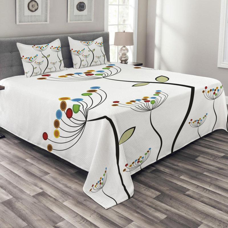 Modern & Contemporary No Coverlet, Queen Coverlet + 2 Shams