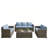 Arlington 7 - Person Sofa Seating Group with Cushions-1998147394