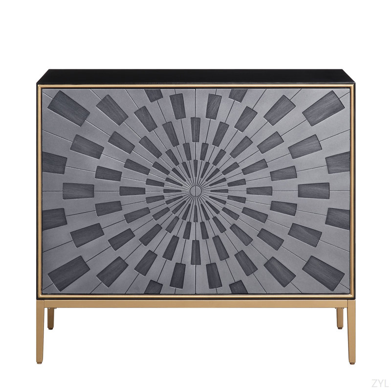 Oak Finish Console Table