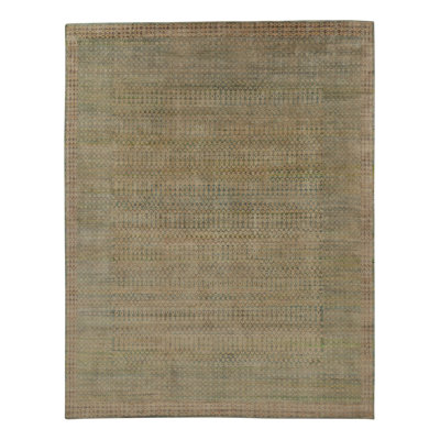 Rug & Kilim’S Modern Rug In Beige, Blue, And Sage Geometric Pattern
