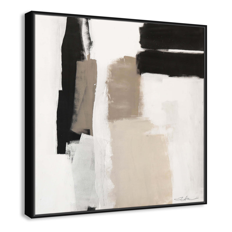 Earth Scapes II-A Print by Casa Fine Arts, 37.5" H x 37.5" W x 2" D, Black Floater Framed
