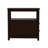 Narrow Nightstand with Two Drawers and Open Shelf, UV Painted for Durability and Easy Assembly