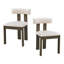 Ensemble de 2 chaises de salle à manger en bois, chaises de cuisine modernes rembourrées Boucle-293788852