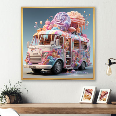 " Pastel Ice Cream Truck III "