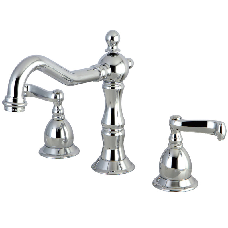 Robinet de salle de bain espacé Kingston, Chrome poli