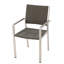 2 chaises d'extérieur Cape Coral, structure en aluminium robuste gris, idéales pour les chaises de terrasse et de jardin