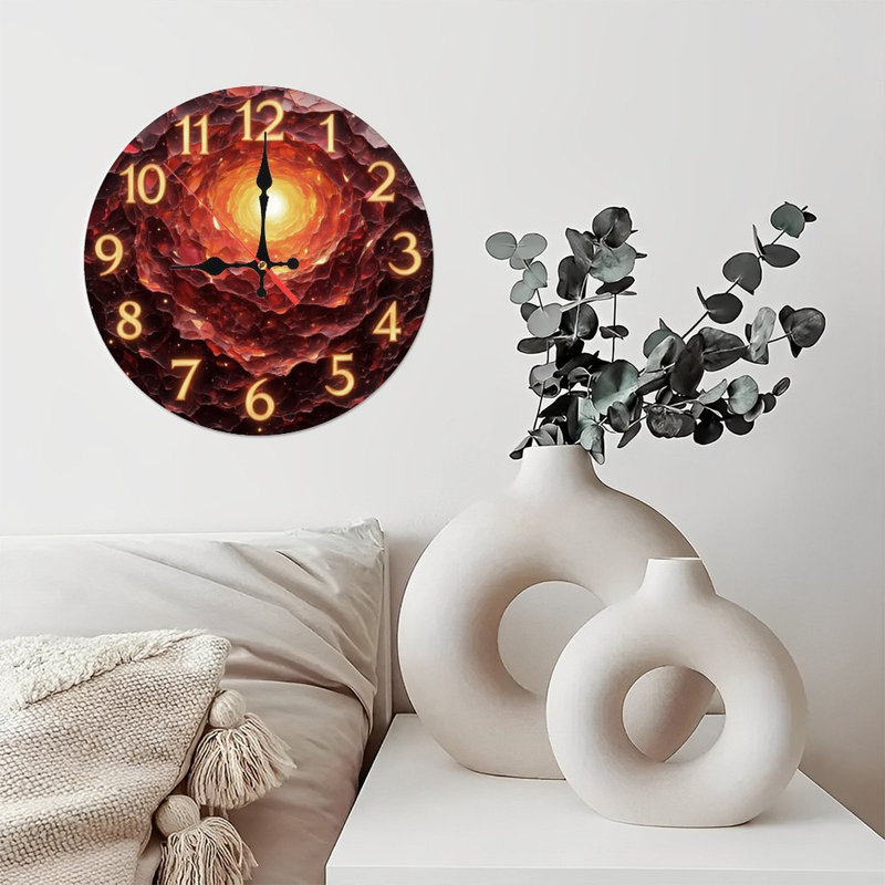 Horloge lumineuse vortex Fiery