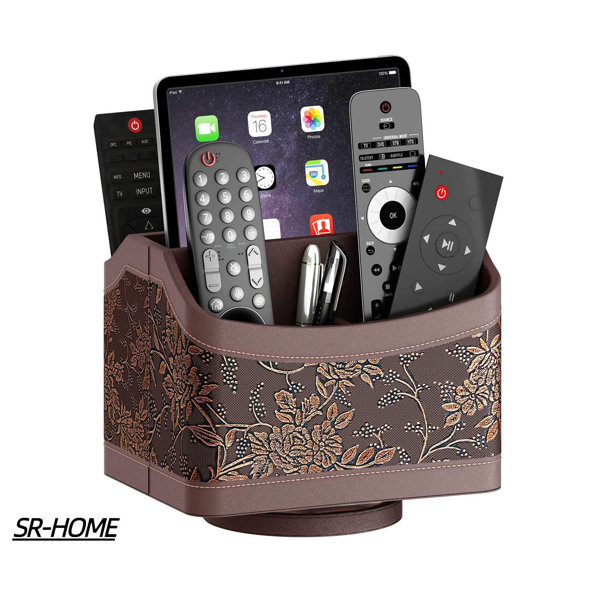 SR-HOME Faux Leather Desk Organizer