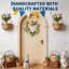 Couronne de printemps 24 po, couronne de porte tulipe lavande avec 2 bouquets décor maison de campagne-1603246291