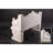 Neoclassical Swan Resin Outdoor Bench
