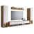 Brown Wood/White