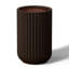 Grand pot / pot rond en béton avec trous de drainage-676806531-672820379