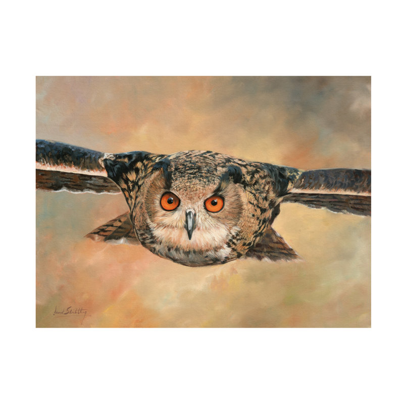 Art sur toile David Hibou, H 14 po x l 19 po