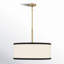 Lustre tambour 5 lumières à abat-jour Hackley