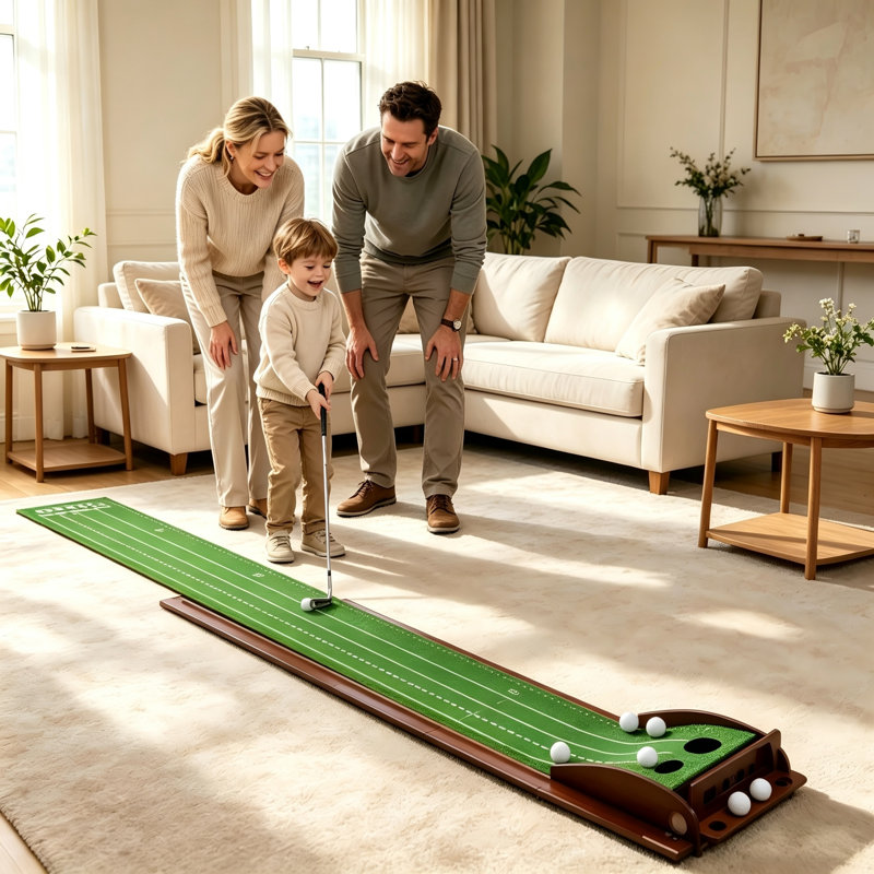 Tapis vert de golf avec retour automatique des balles