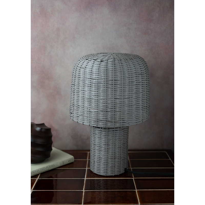 Lampe en fer Paulding, petite, gris foncé, Gris, H 12 po x l 8 po x P 8 po